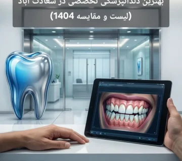 بهترین دندانپزشکی تخصصی در سعادت آباد (لیست و مقایسه 1404)