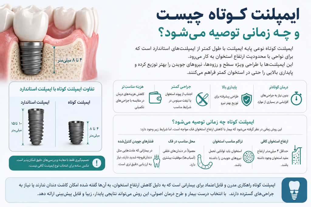 ایمپلنت کوتاه