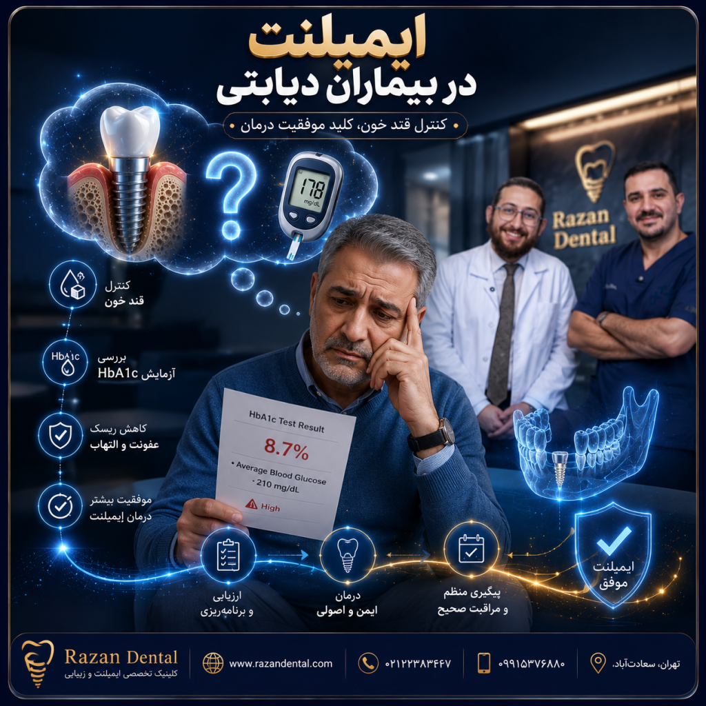 ایمپلنت در بیماران دیابتی؛ شرایط و میزان موفقیت