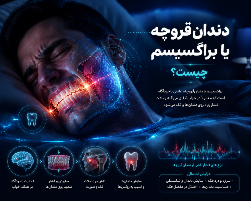 ایمپلنت در افراد با دندانقروچه؛ 7 نکته مهم قبل از ایمپلنت
